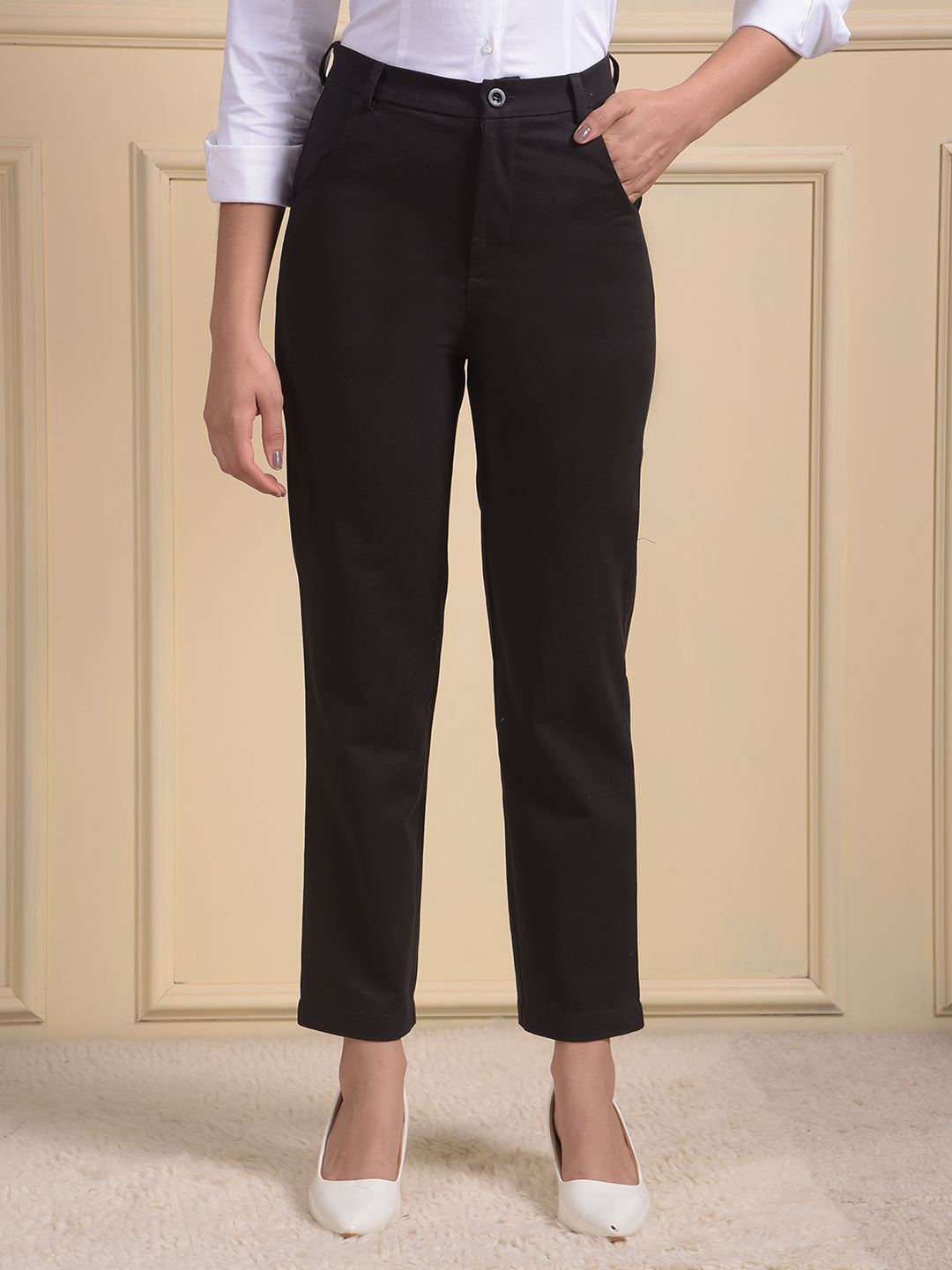 Numero Uno Women Solid Regular Fit Trouser